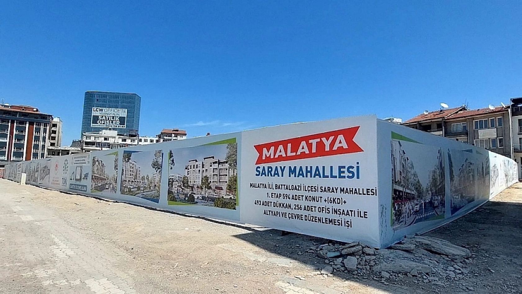 Saray Mahallesinde yapılan işyeri ve konutlar ne aşamada?