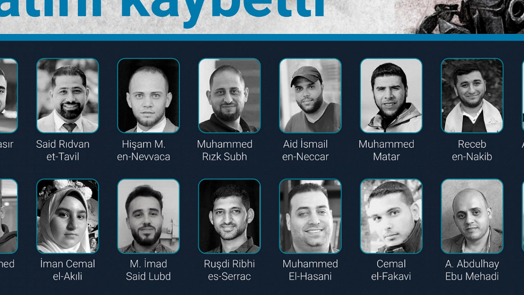 Gazze'ye saldırılarında 163 gazeteci hayatını kaybetti.