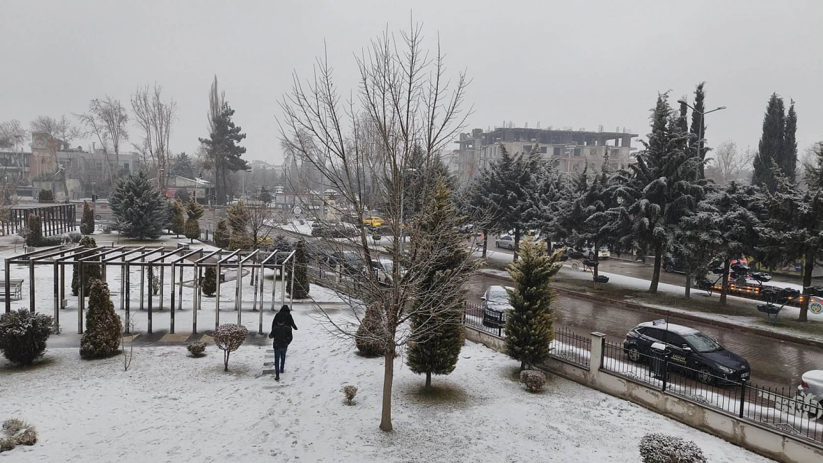 Malatya'da kar yağışı başladı