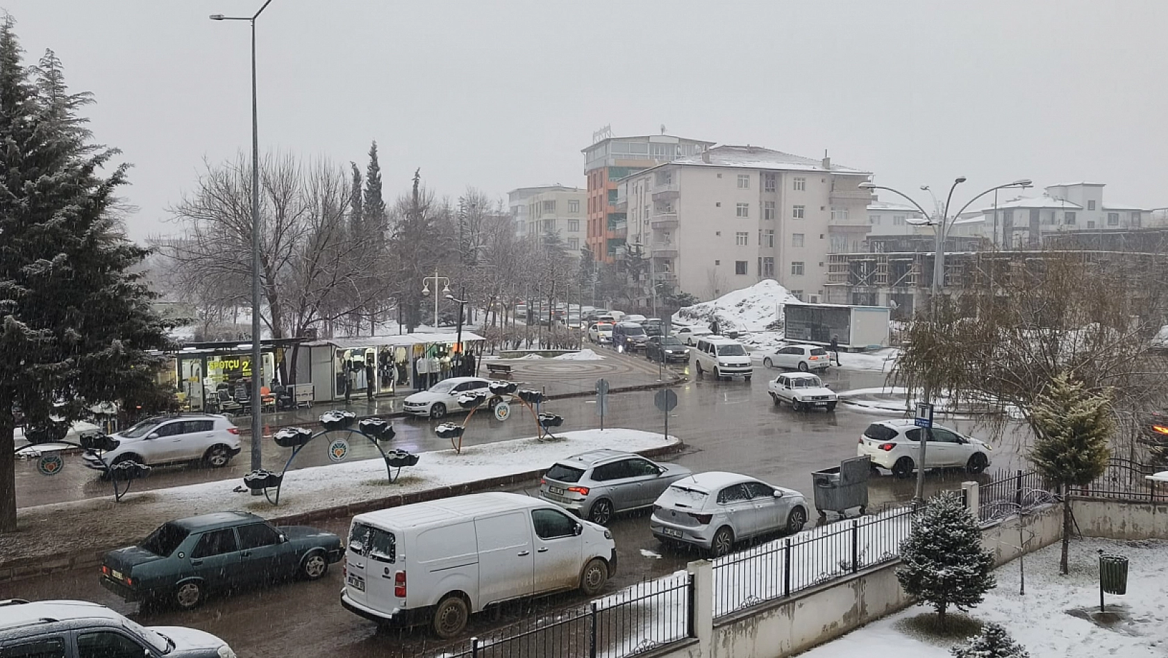 Malatya'da kar yağışı başladı