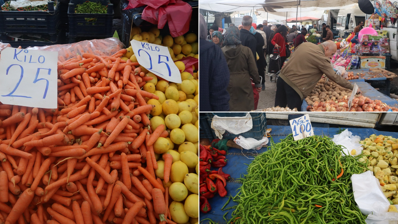 Malatya'da pazar fiyatları cep yakıyor: İyisi 75, kötüsü 25 lira!