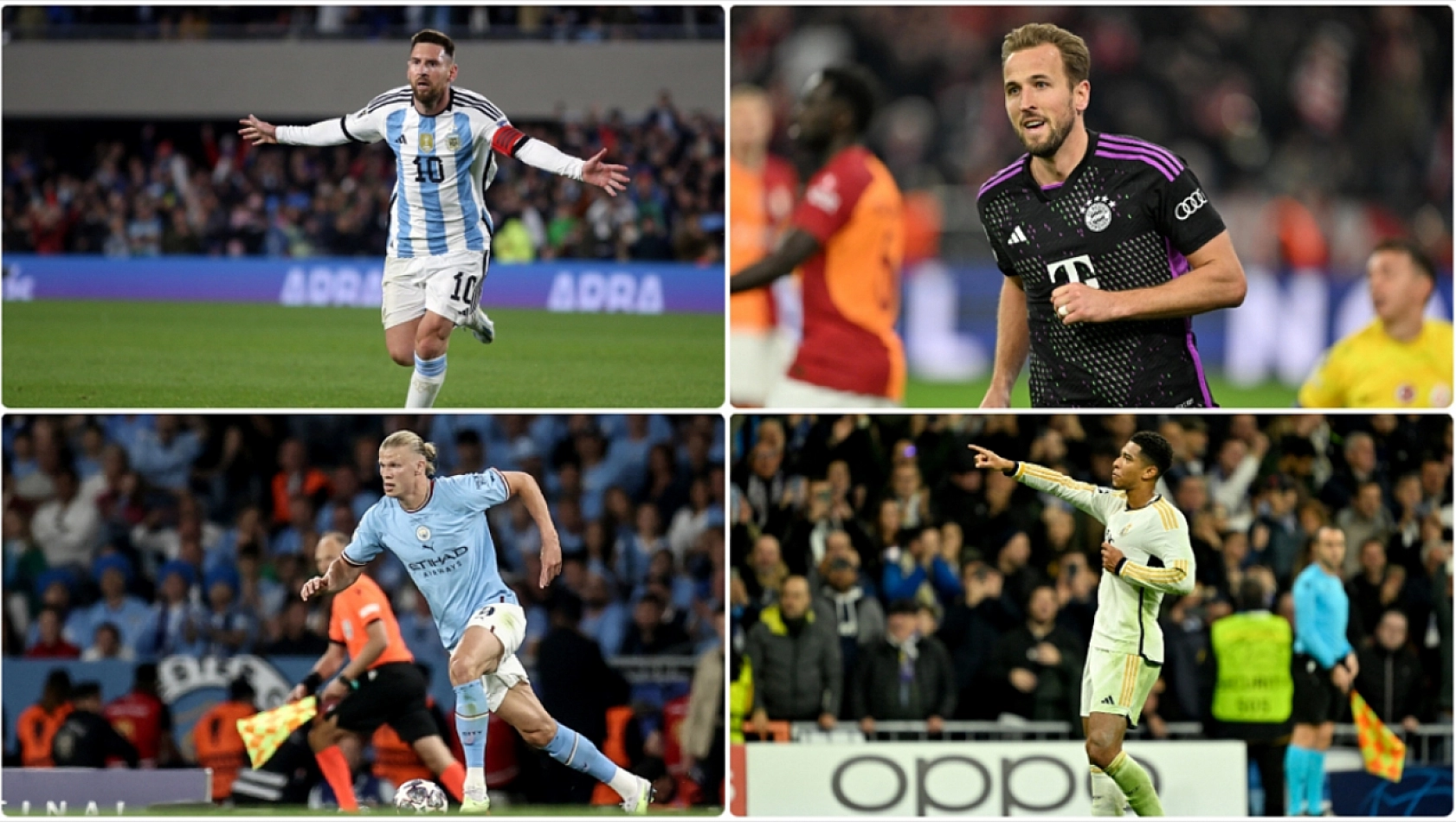 2023'e iz bırakan futbolcular 'Messi, Haaland, Bellinghan, Kane'