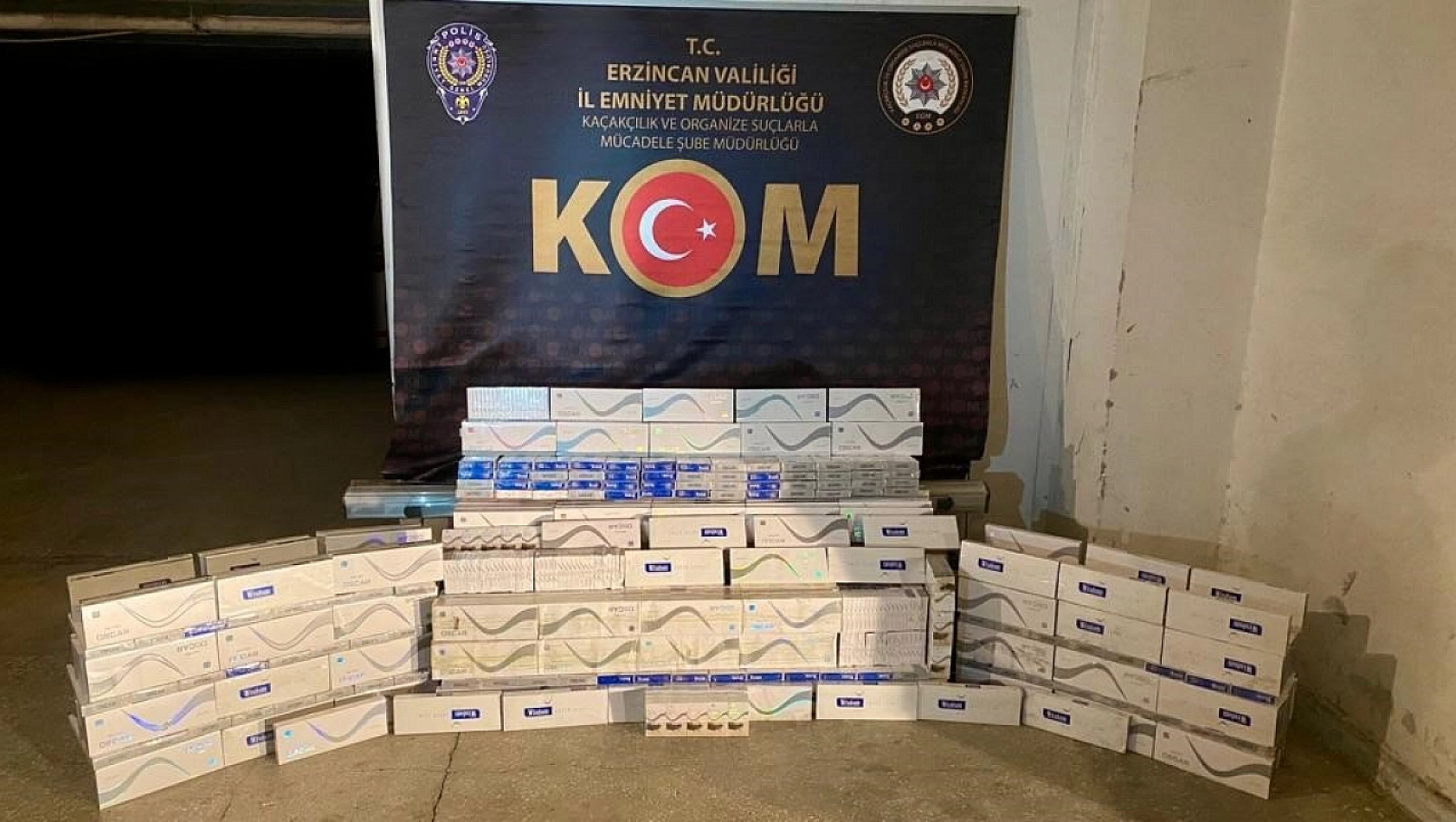 4800 paket kaçak sigara ele geçirildi