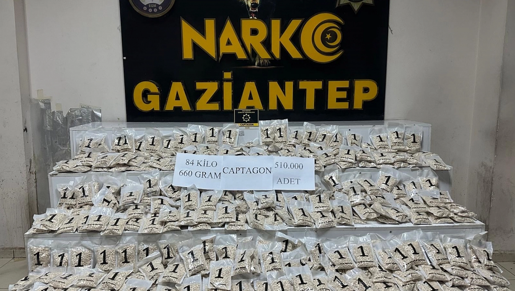 510 bin adet uyuşturucu hap ele geçirildi: 1 şahıs tutuklandı