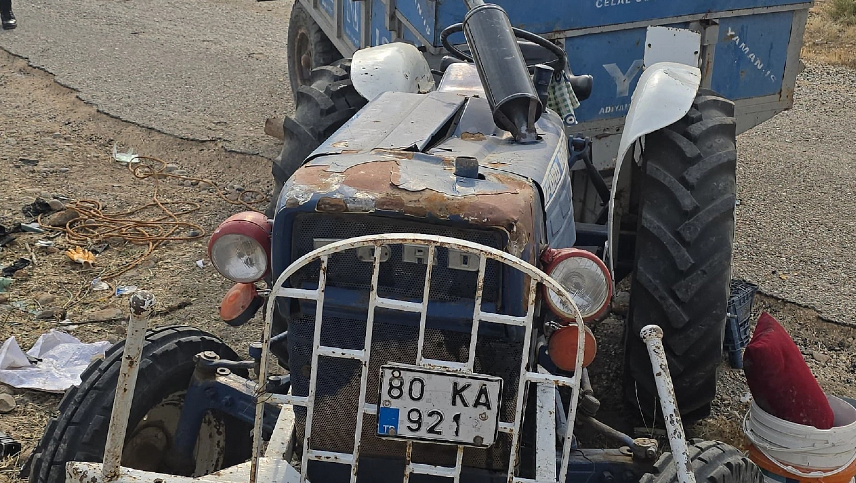 Adıyaman'da Traktör Devrildi: 1'i Ağır 6 Yaralı