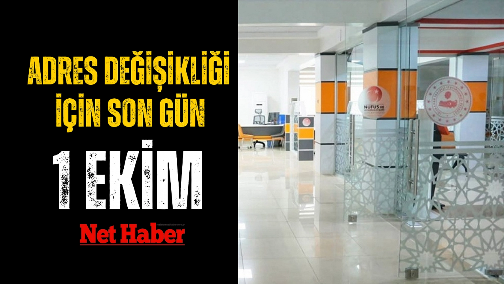 Adres değişikliği için son gün 1 Ekim