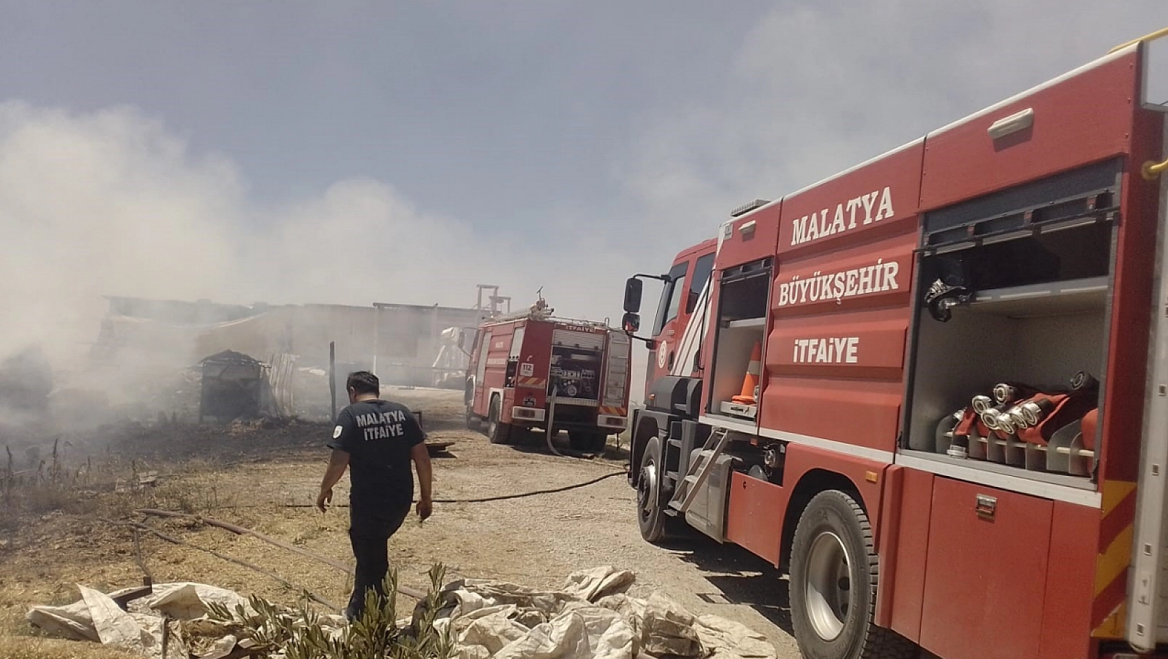 Arguvan'da Yangın Paniği! 100 Dönüm Yanıp Kül Oldu