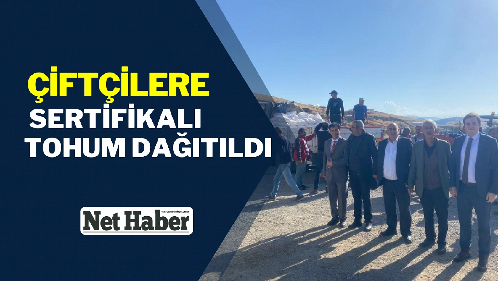 Çiftçilere sertifikalı tohum dağıtıldı