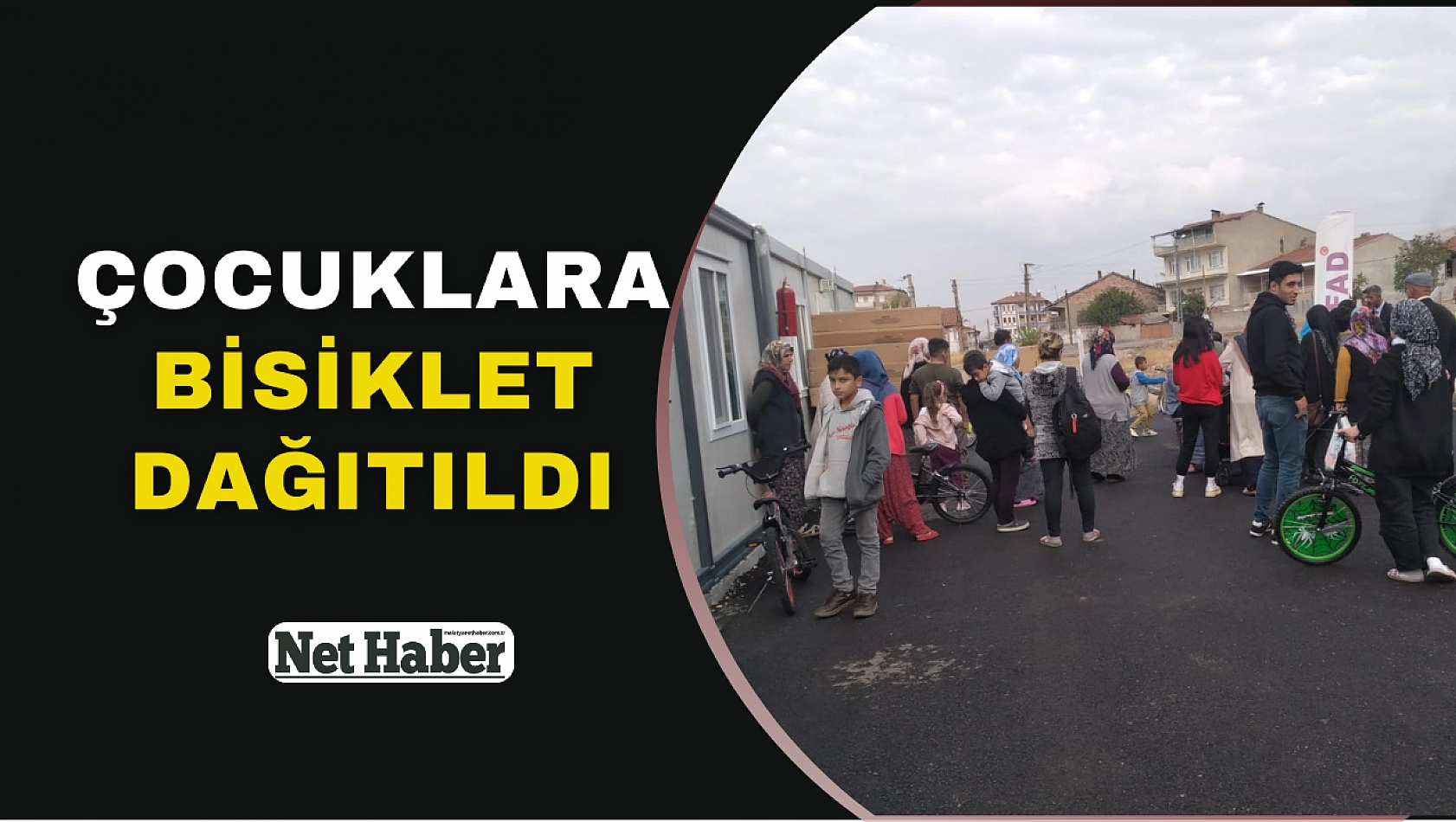 Çocuklara bisiklet dağıtıldı