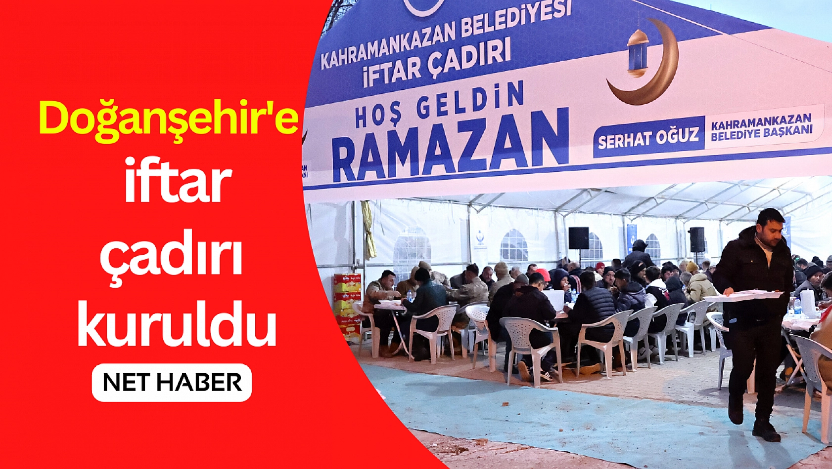 Doğanşehir'de iftar çadırı kuruldu