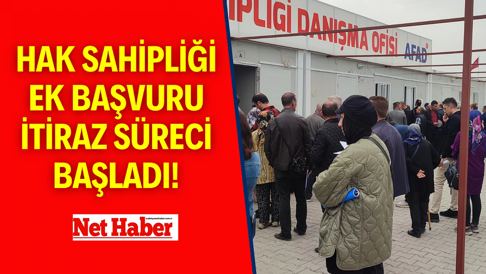 Hak sahipliği ek başvuru itiraz süreci başladı!