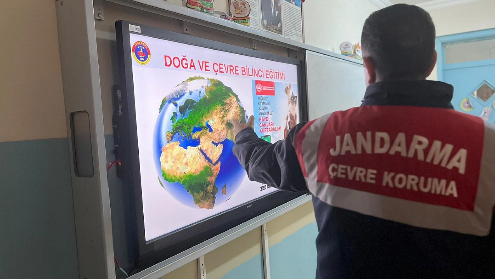 Jandarmadan çocuklara çevre bilinci eğitimi