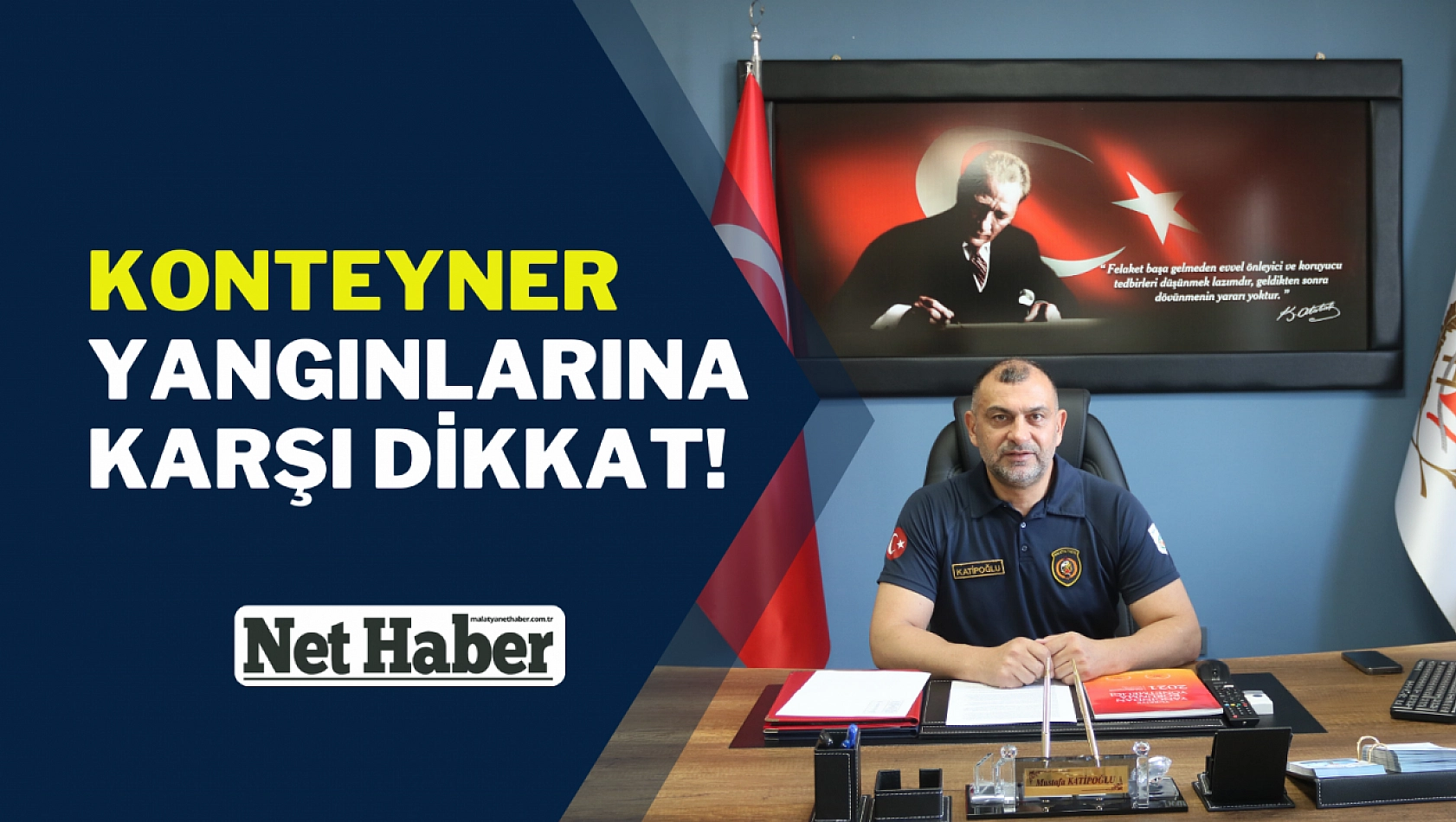 Konteyner yangınlarına karşı dikkat