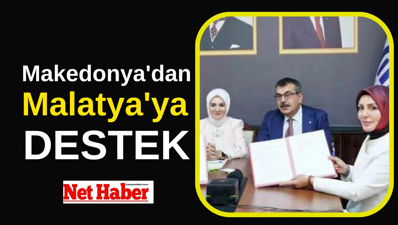 Makedonya'dan Malatya'ya destek