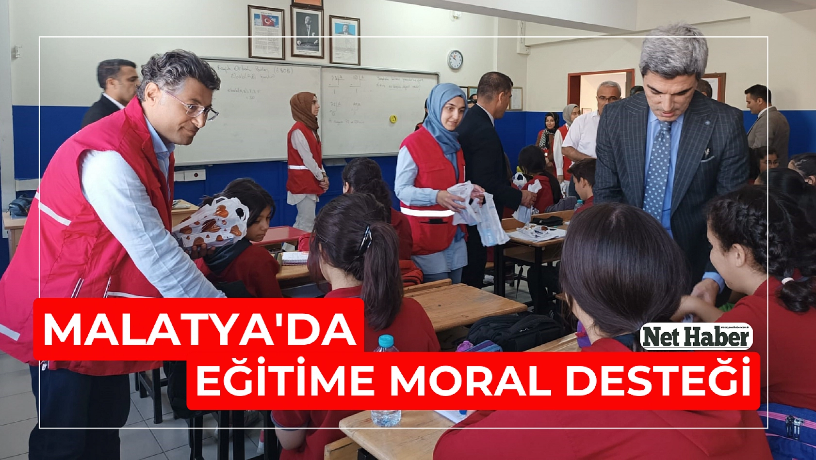 Malatya'da eğitime moral desteği