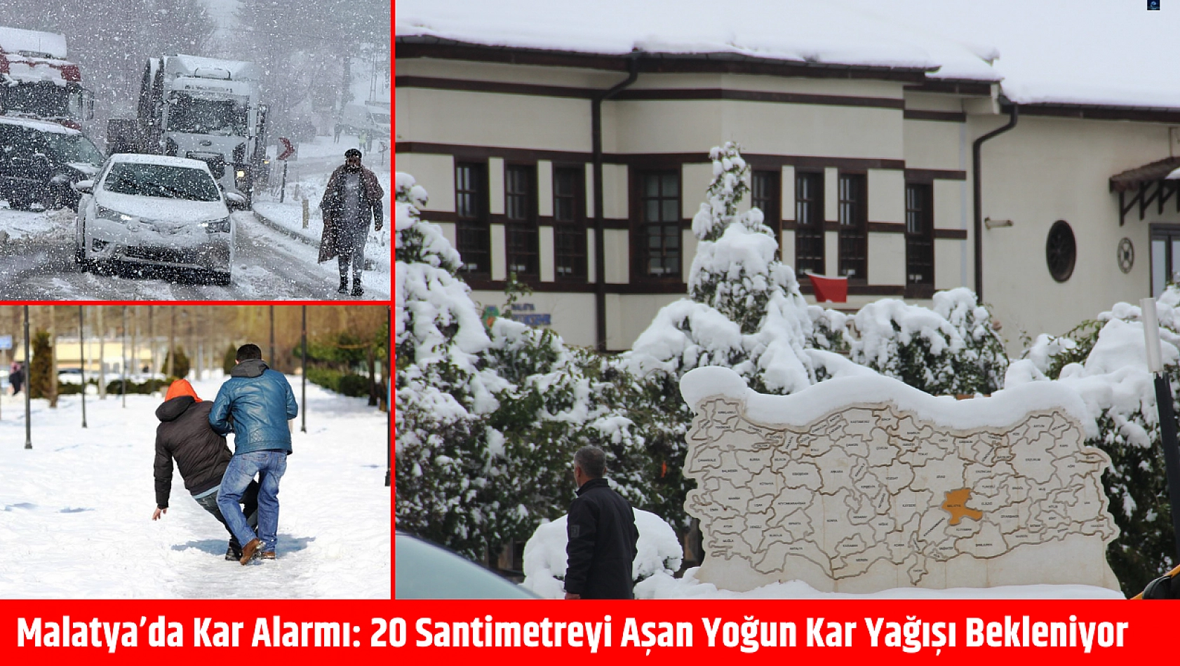 Malatya'da Kar Alarmı: Kar Kalınlığı 20 Santimetreyi Aşacak