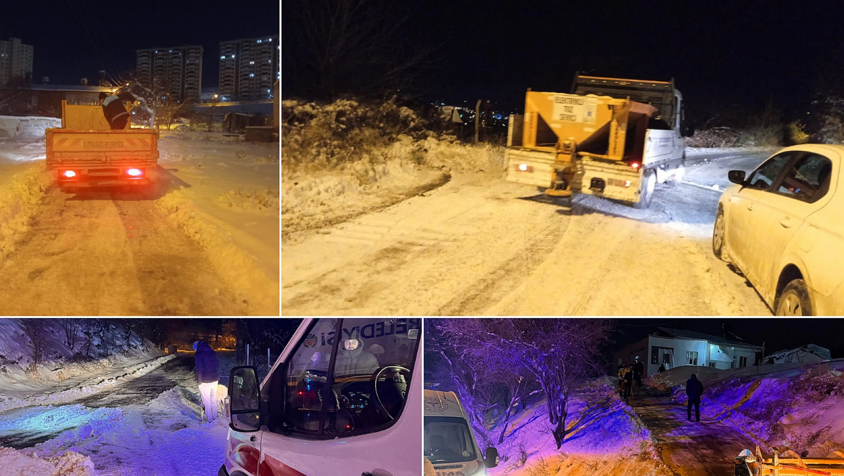 Malatya'da Kar Seferberliği Sonuç Verdi: Kapalı Köy Yolu Kalmadı
