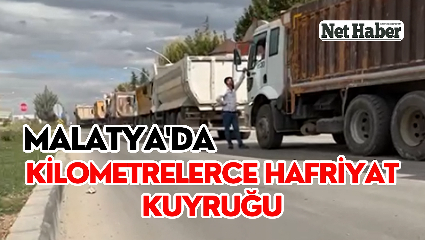 Malatya'da kilometrelerce hafriyat kuyruğu