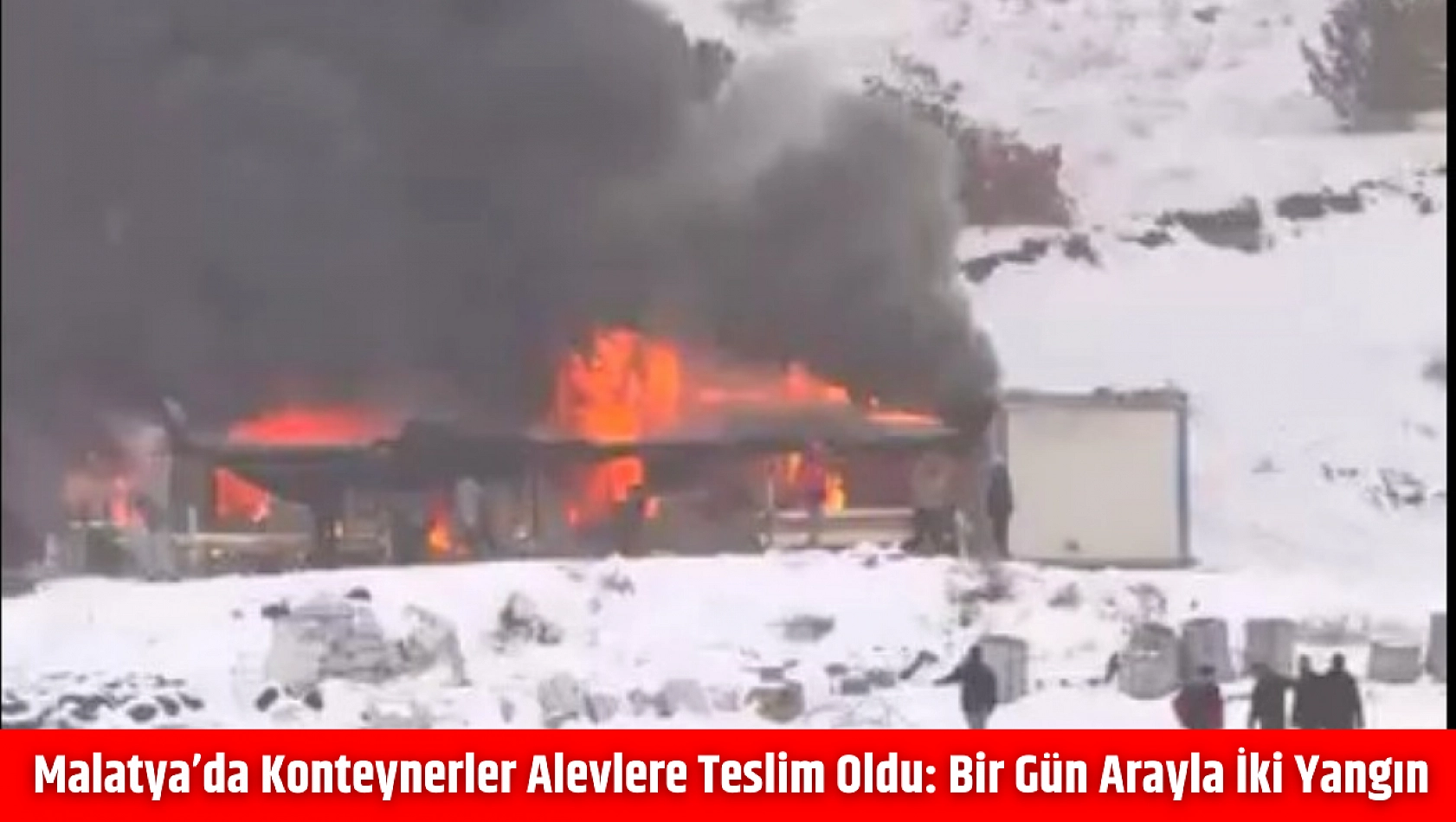 Malatya'da konteynerler alevlere teslim oldu: Bir gün arayla iki yangın