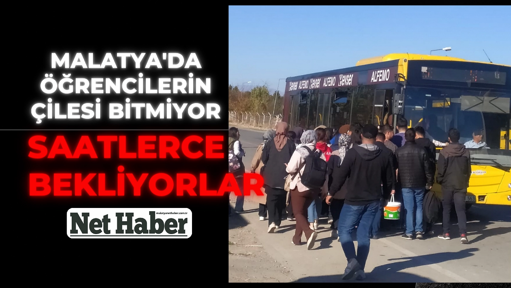 Malatya'da öğrencilerin çilesi bitmiyor! Saatlerce bekliyorlar