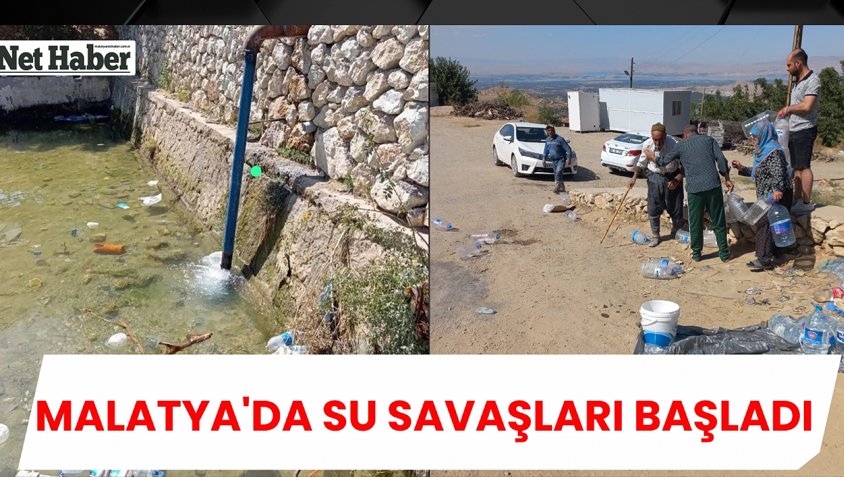 Malatya'da su savaşları başladı