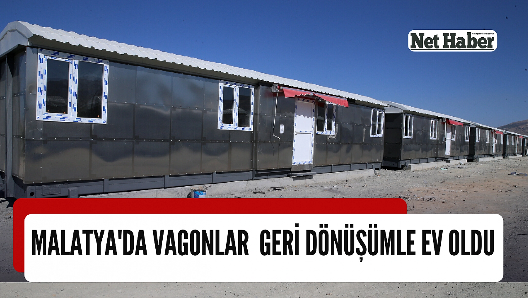 Malatya'da vagonlar  geri dönüşümle ev oldu