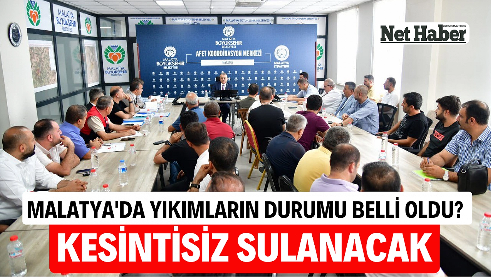 Malatya'da yıkımların durumu belli oldu? kesintisiz sulanacak