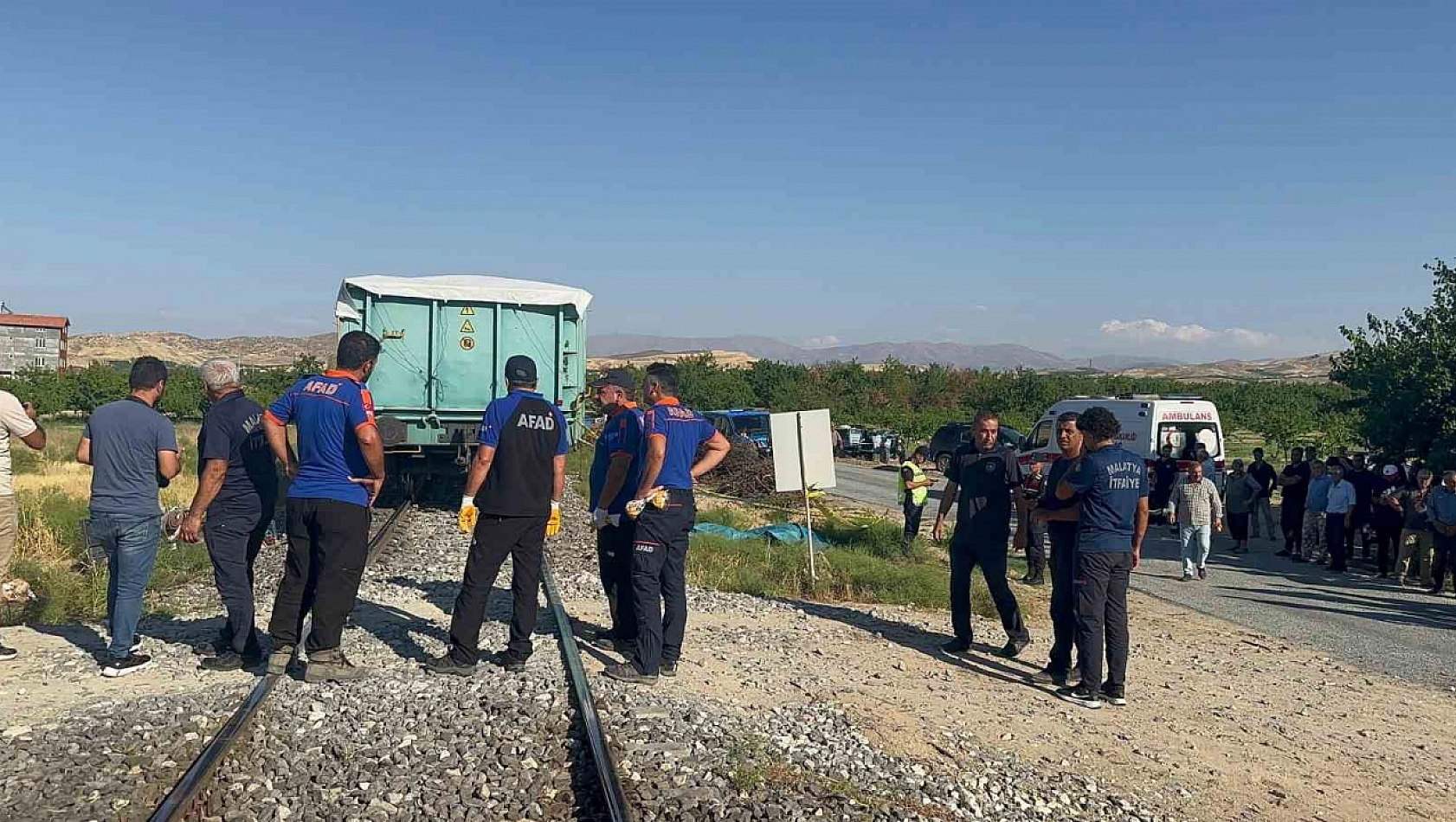 Malatya'da yük treni faciası: 3 ölü, 1 ağır yaralı