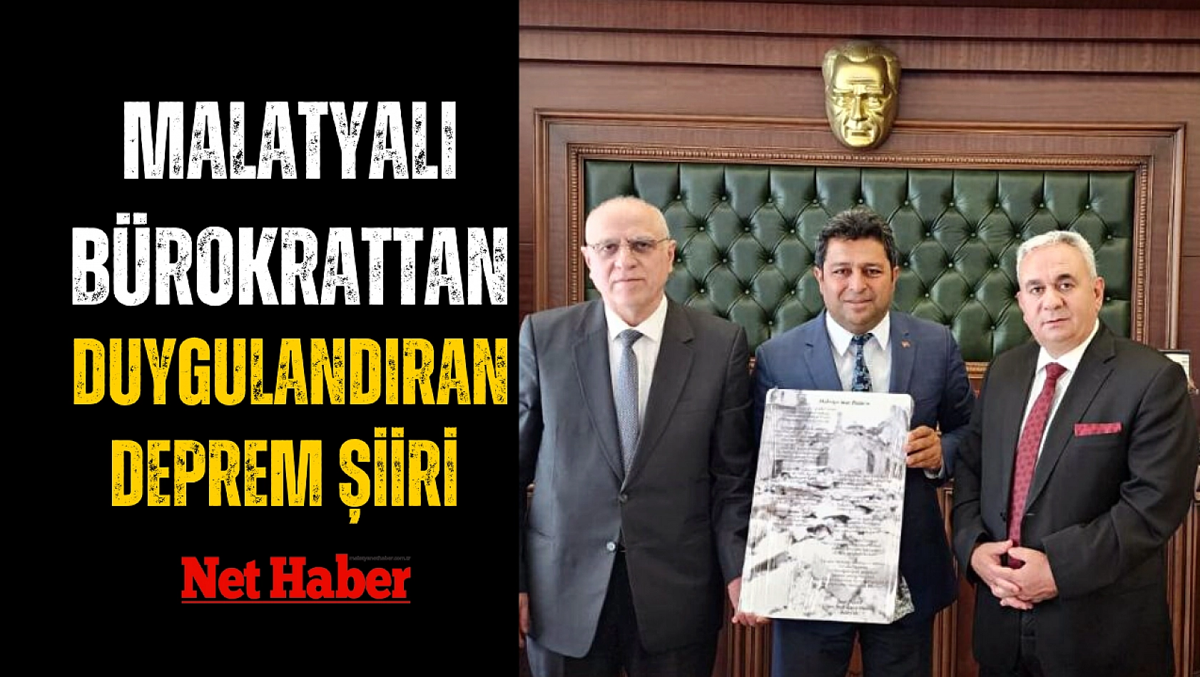 Malatyalı bürokrattan duygulandıran deprem şiiri