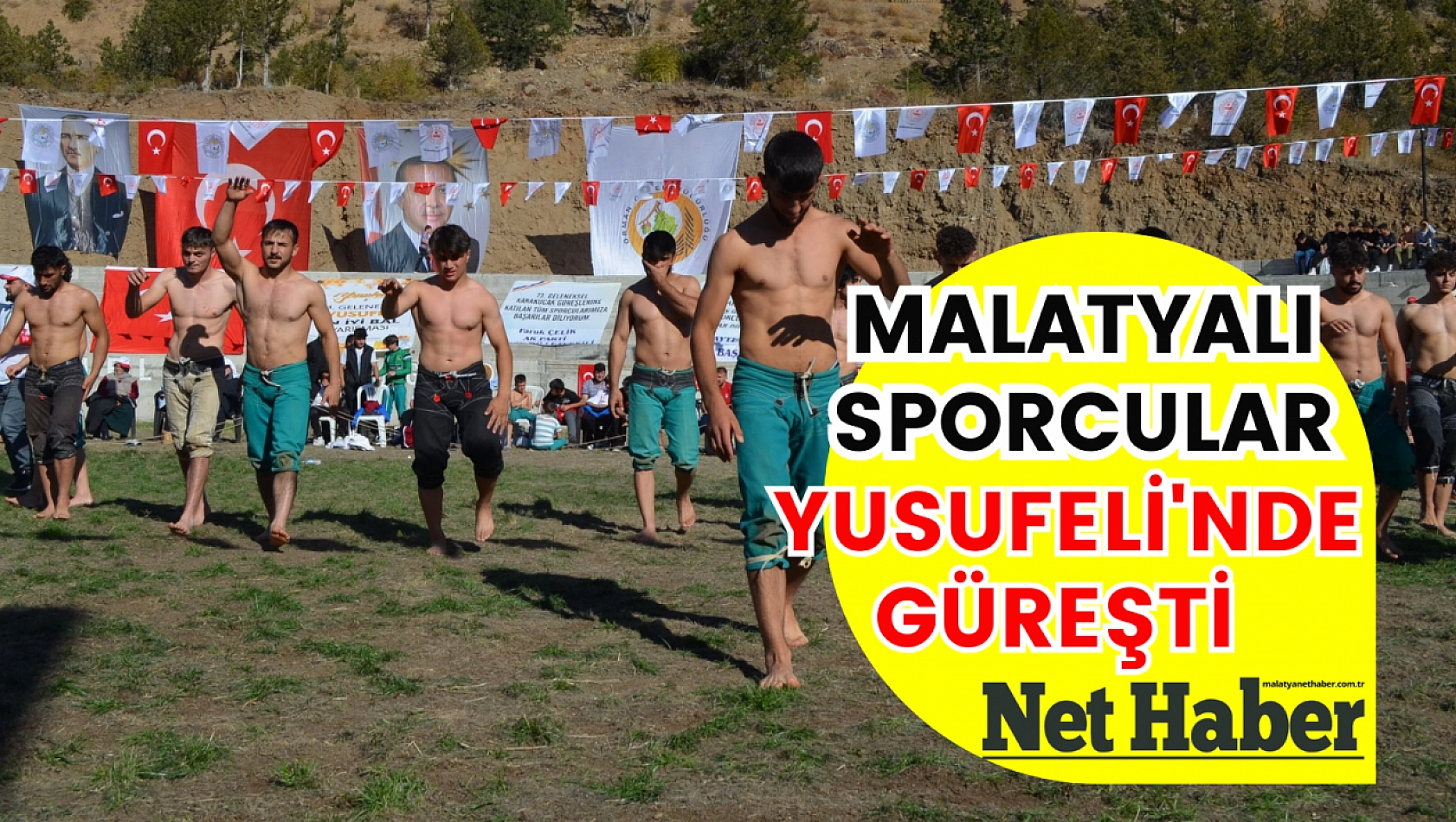 Malatyalı sporcular Yusufeli'nde güreşti