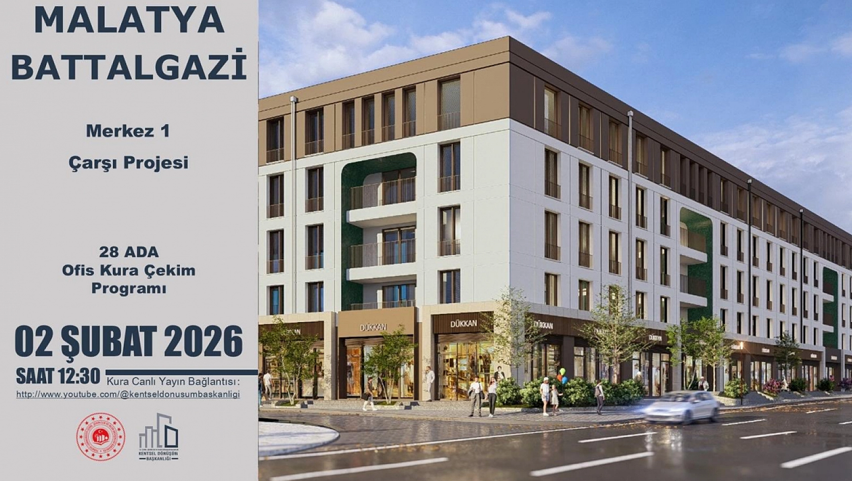 Merkez 1 Çarşı Projesi'nin 28 Ada Ofis Kura Çekimi Başladı: Canlı izlemek İçin Tıklayın…