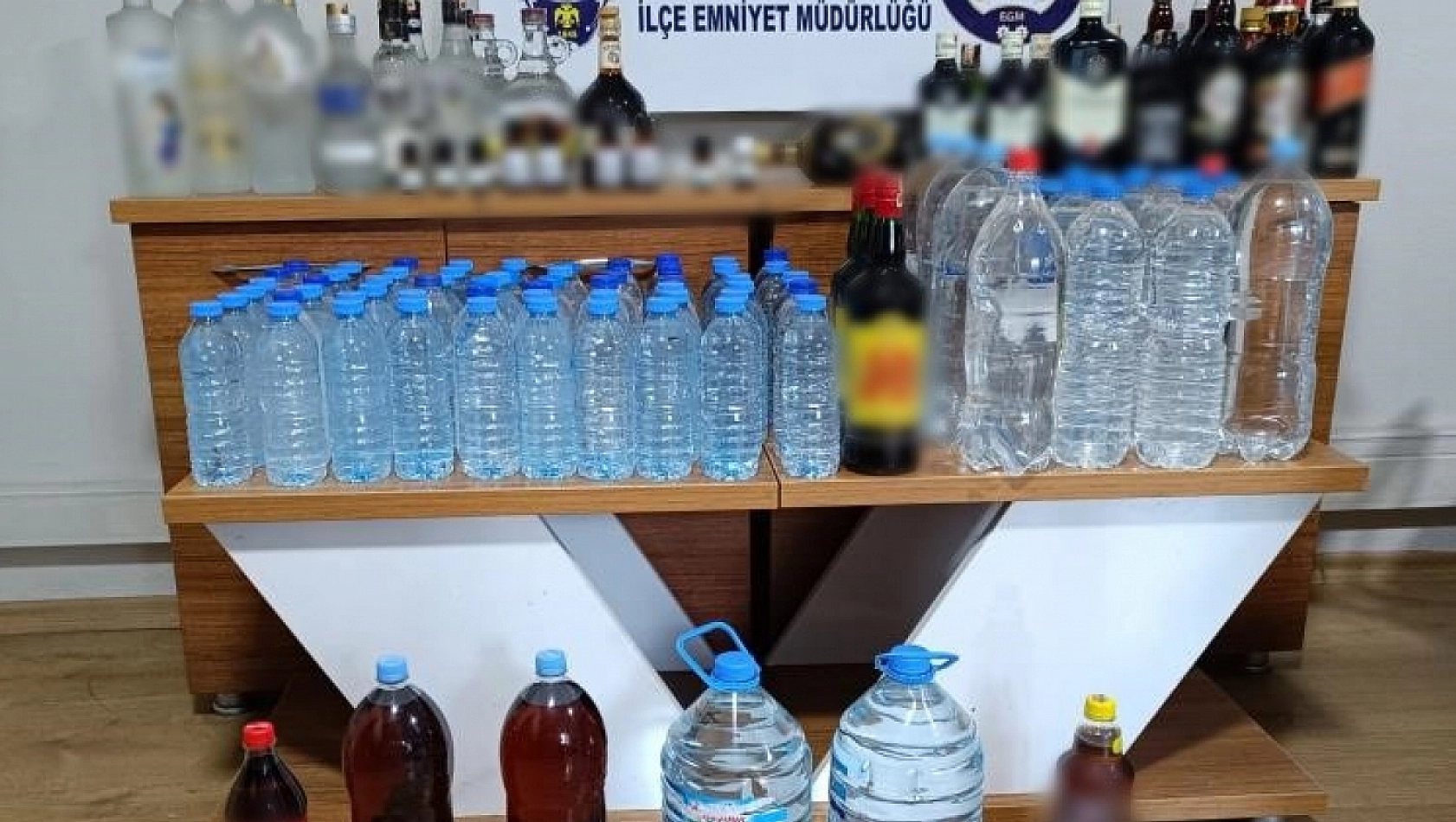 105 litre sahte alkol ele geçirildi