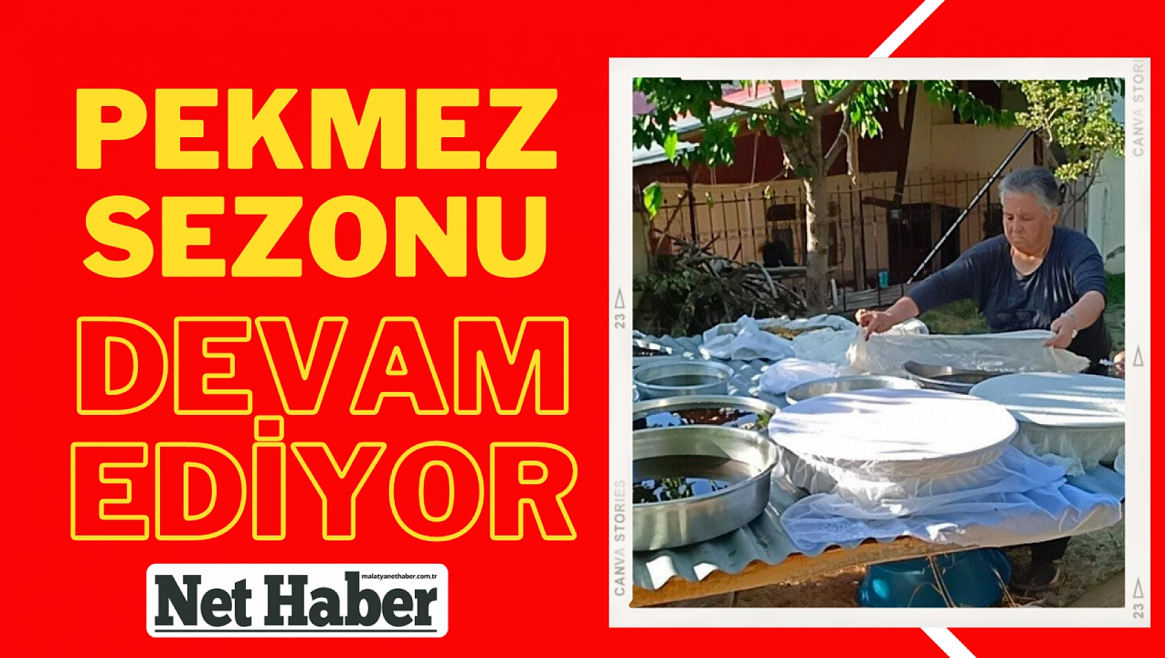 Pekmez sezonu devam ediyor