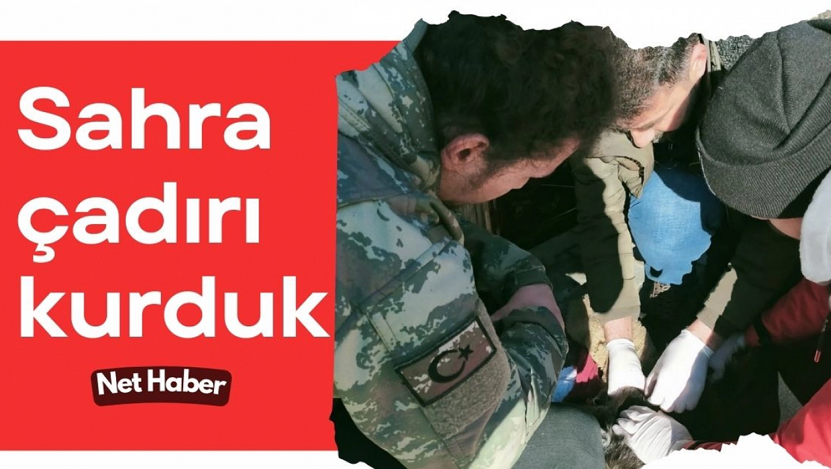 Sahra çadırı kurduk