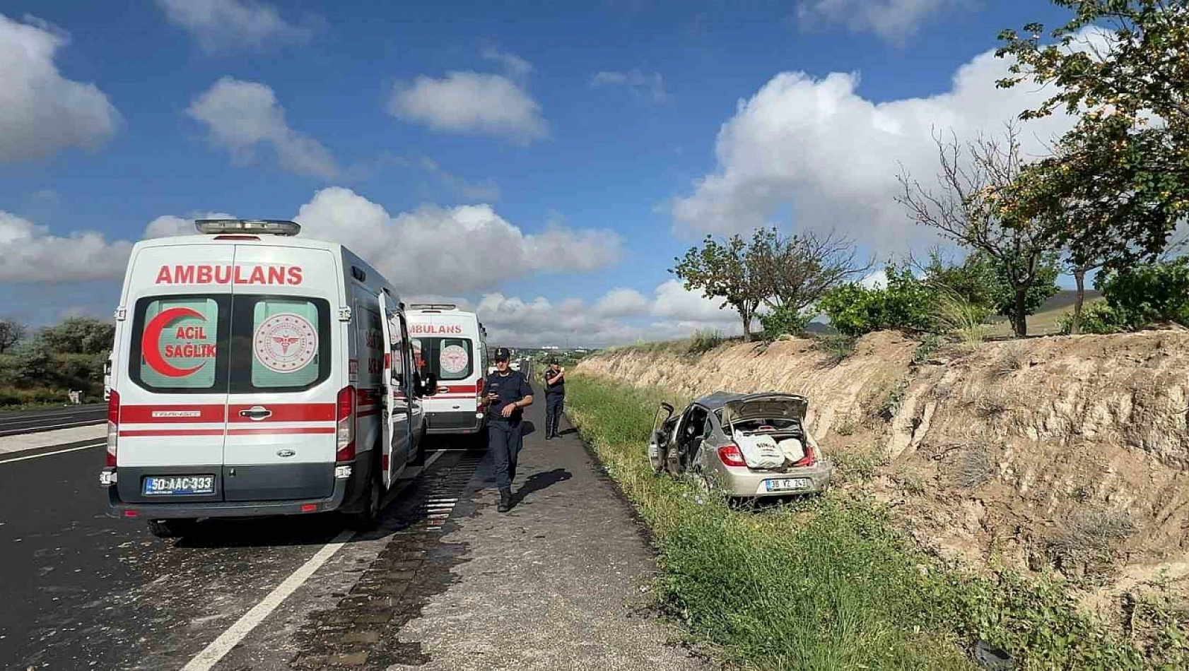 Sınav yolunda kaza