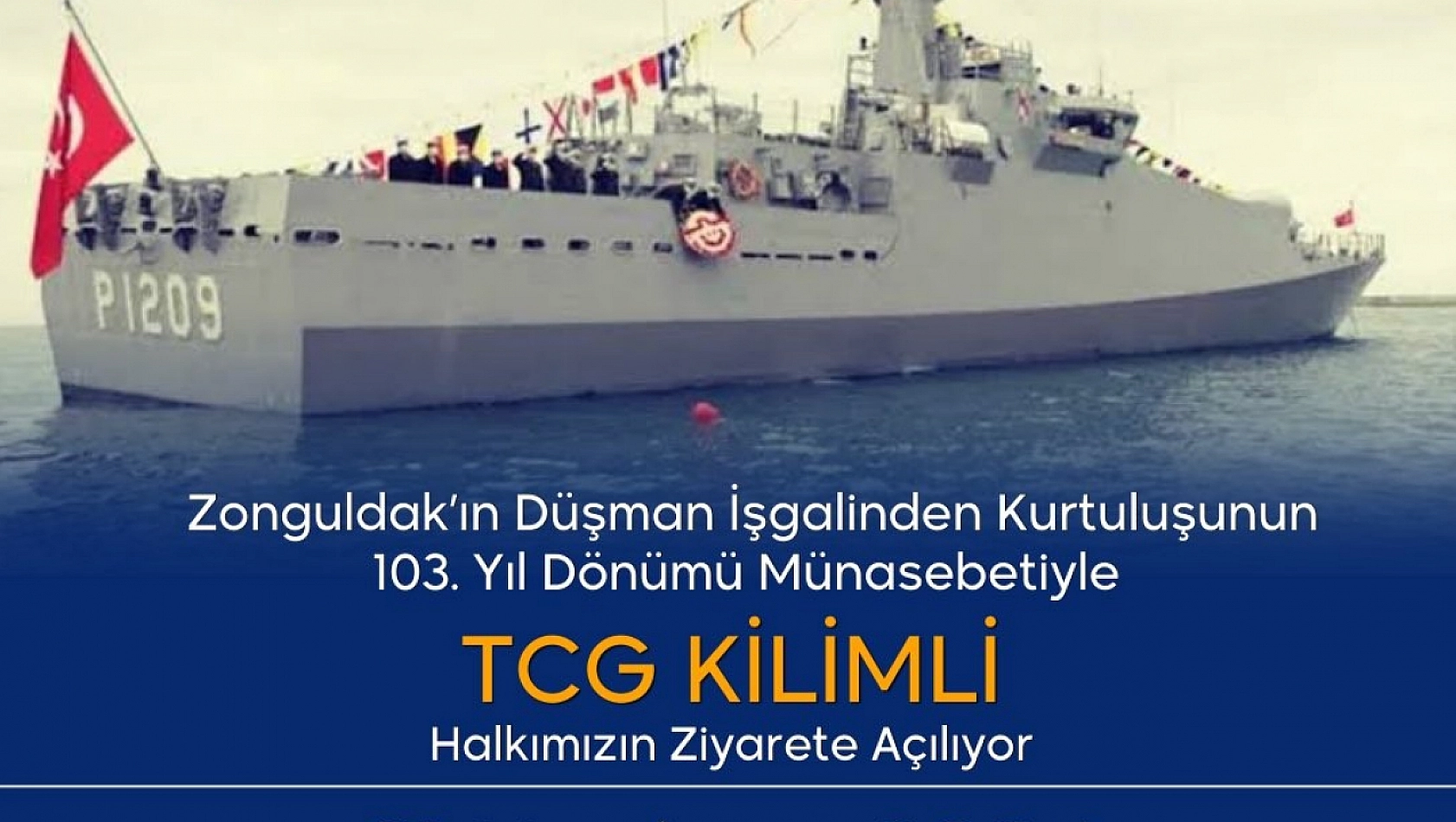 TCG Kilimli Zonguldak'ta ziyarete açılacak