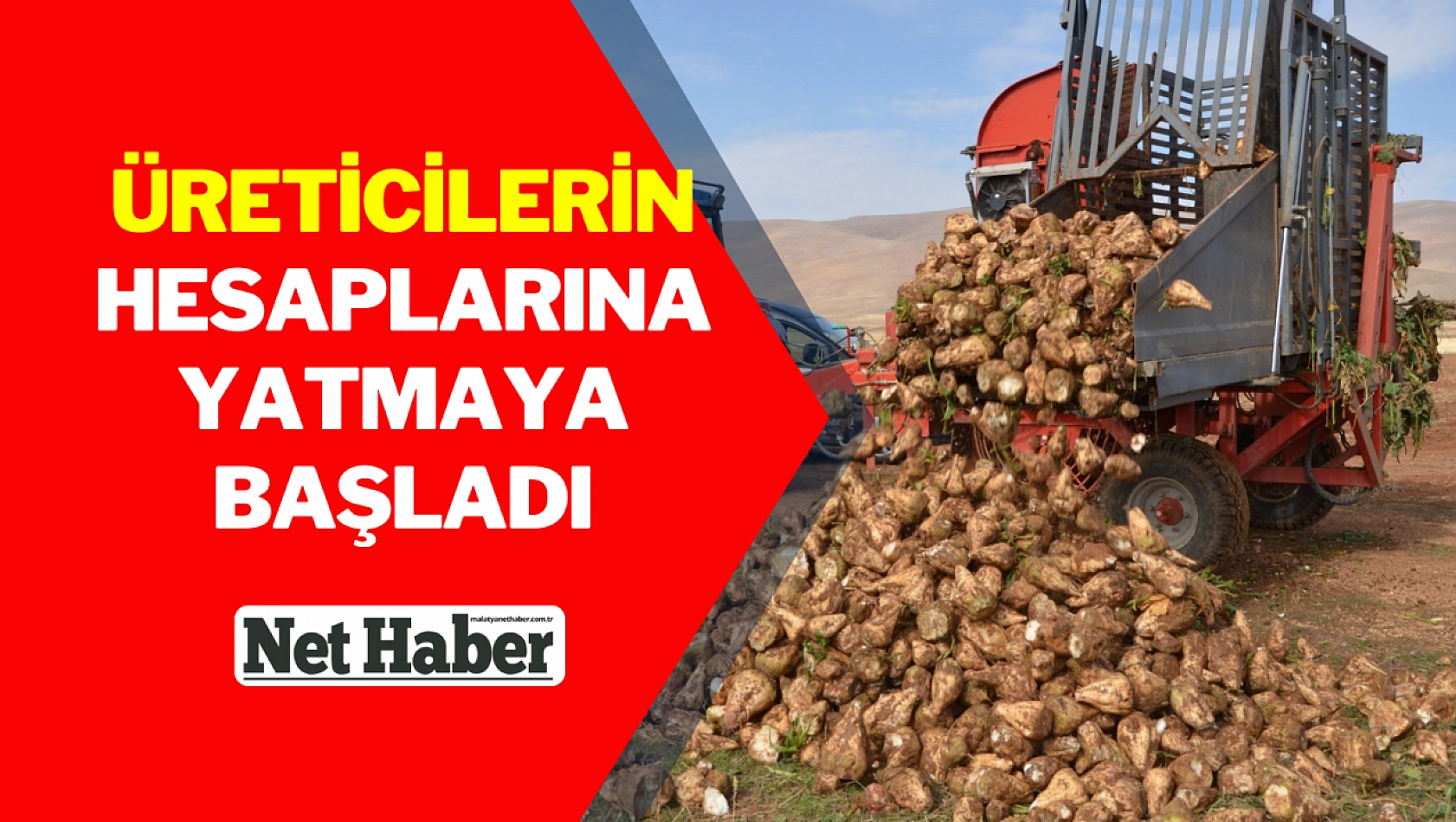 Üreticilerin hesaplarına yatmaya başladı