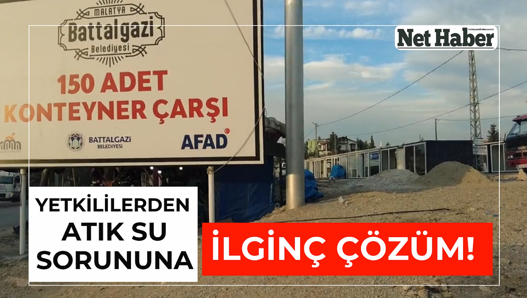 Yetkililerden atık su sorununa ilginç çözüm! 