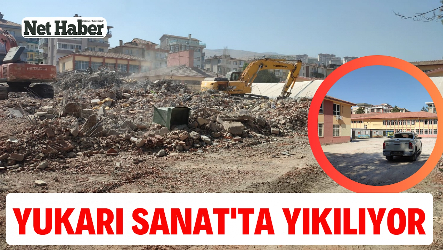 Yukarı Sanat'ta yıkılıyor