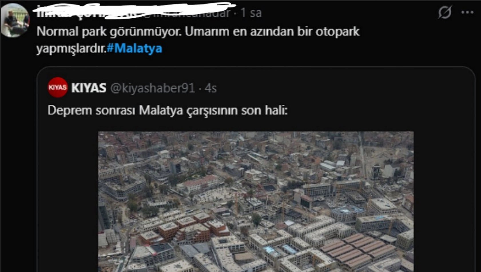 Malatya çarşısının son hali paylaşıldı| Sıfırdan planlama fırsatı kaçtı mı?
