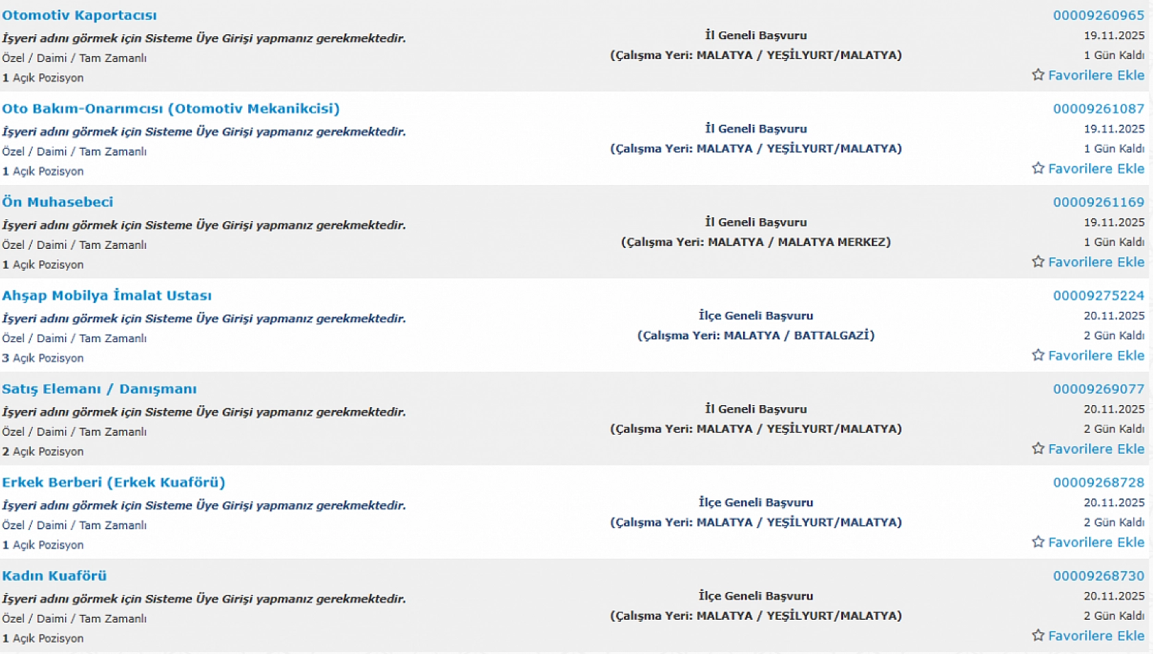 Malatya'da iş arayanlara müjde: 200 personel alımı başlıyor…