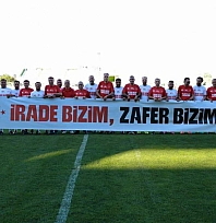 15 Temmuz şehitleri için sahaya çıktılar