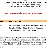 5 il için buzlanma ve don uyarısı