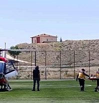 78 yaşındaki hasta hava ambulansıyla Malatya'ya sevk edildi