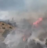 Ağaçlık alanda yangın çıktı