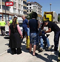 Malatya'da akülü aracıyla ters yöne girdi: Trafiği birbirine kattı