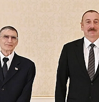 Aliyev, Sancar'ı 'Şöhret' nişanıyla ödüllendirdi