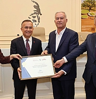 Altun'a teşekkür belgesi