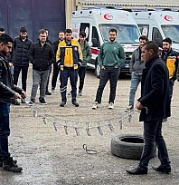 Ambulans şoförlerine eğitim verildi