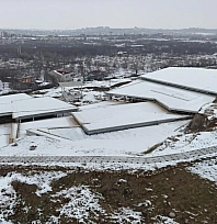 Arslantepe Höyüğü beyaza büründü